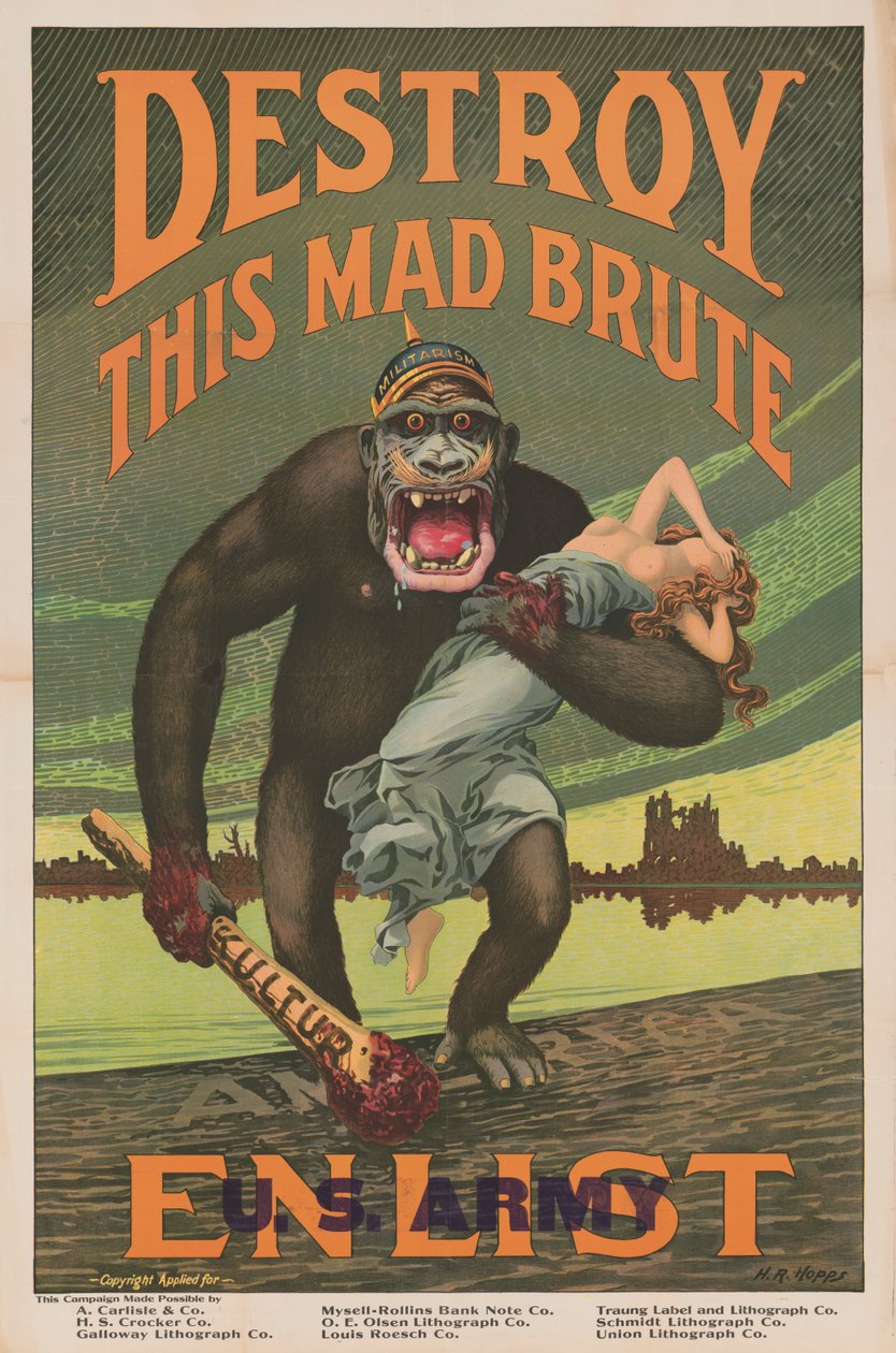 Pusztítsd el ezt a Mad Brute Enlist - US Army alkotó: Harry R. Hopps
