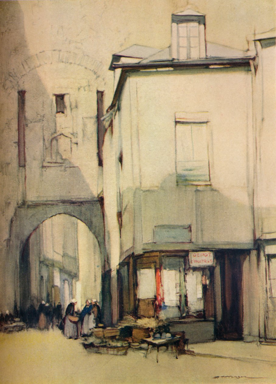 „Porte St Pater, Vannes”, 20. század, 1935. alkotó: Harry Tittensor