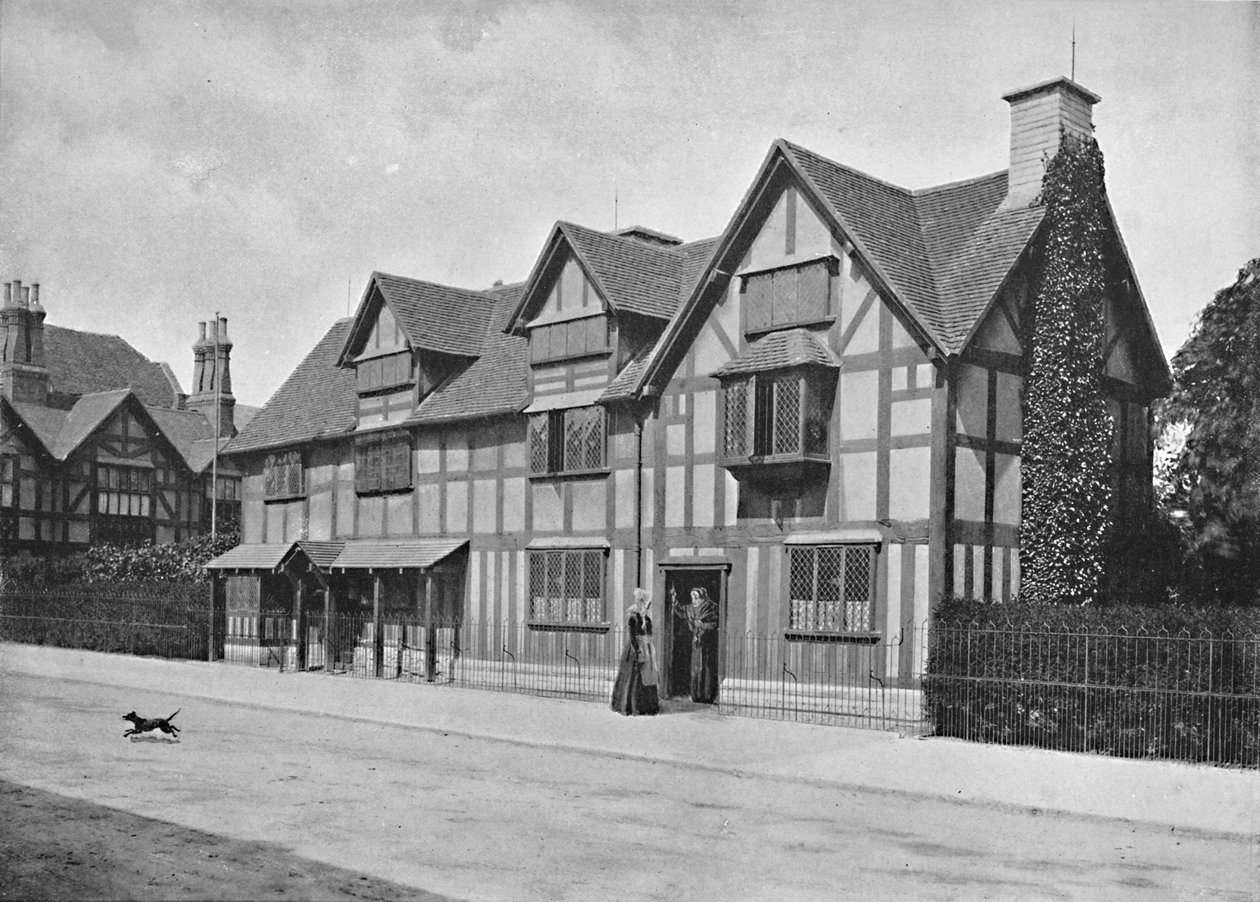 Shakespeare-ház, Stratford-On-Avon, 1896 alkotó: Harvey Barton