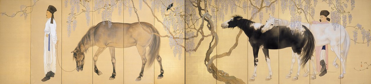 Remete látogatása, 1930 alkotó: Hashimoto Kansetsu
