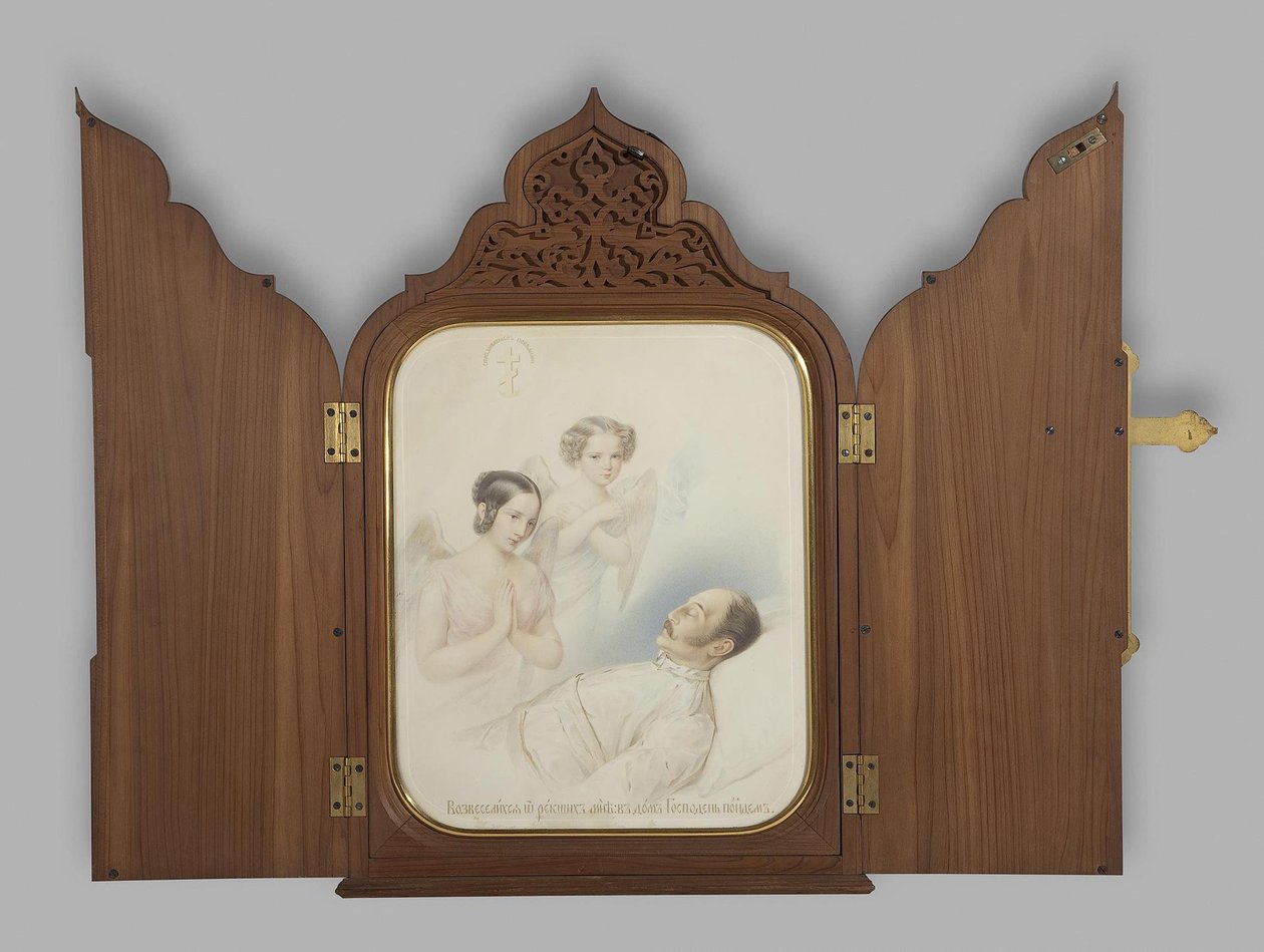 I. Miklós császár a halálos ágyon, 1855 alkotó: Hau