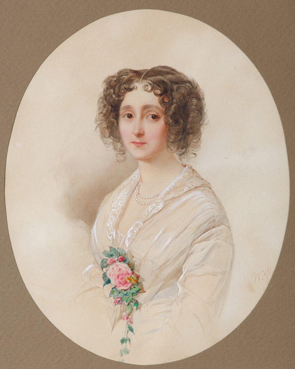 Alexandra Mihajlovna Cseliscseva portréja 1816-1913, 1851 alkotó: Hau