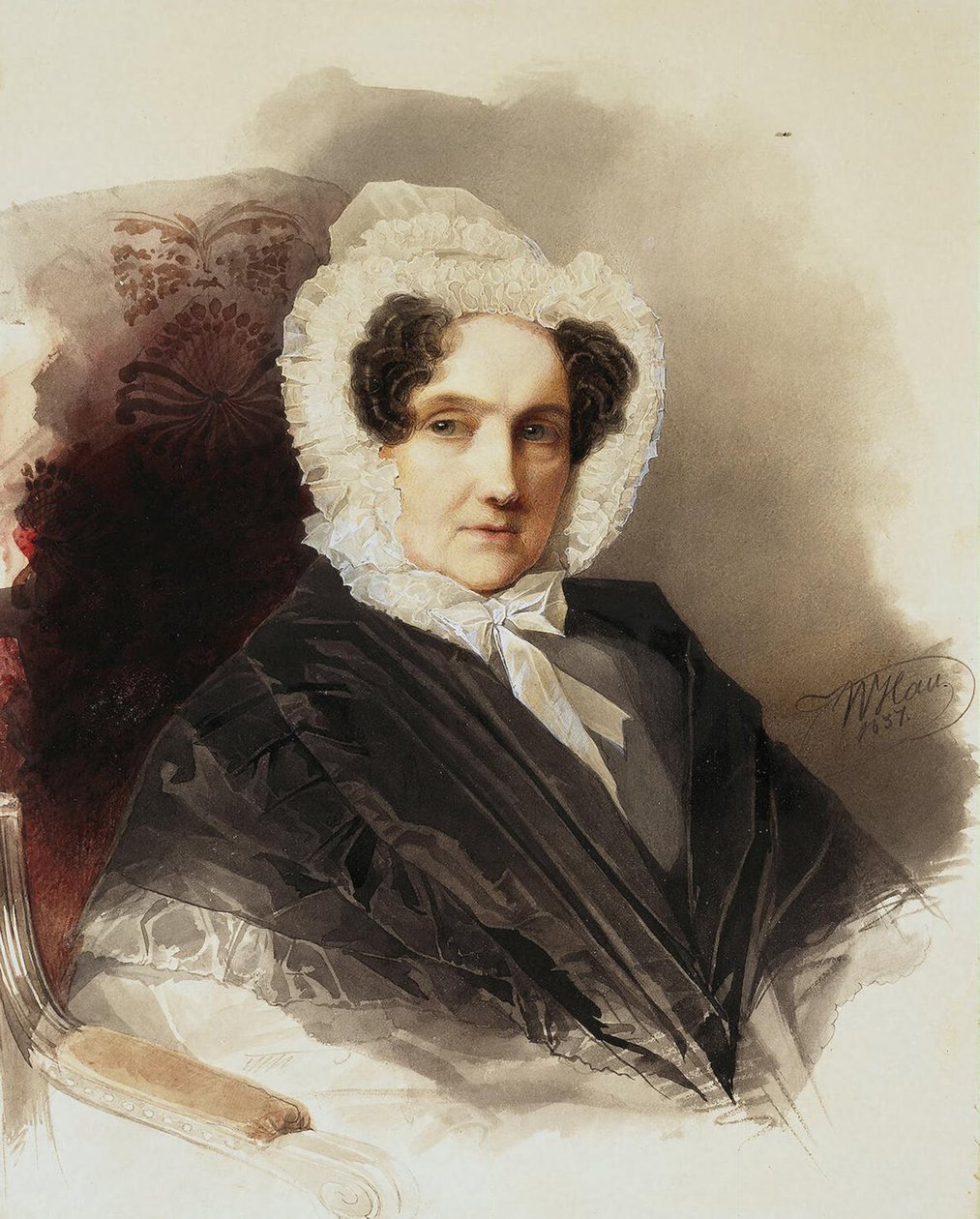 Anna Vlagyimirovna Bobrinszkaja grófnő portréja 1769-1846, 1837 alkotó: Hau