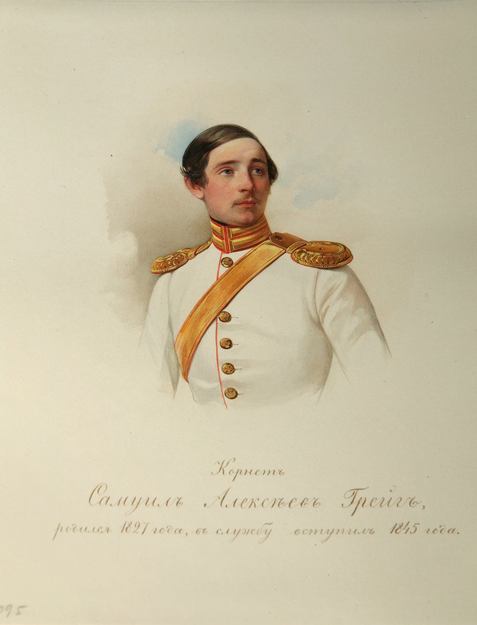 Samuil Alekszejevics Greig portréja 18271887 A császári lóőrök albumából, 1846-1849 alkotó: Hau
