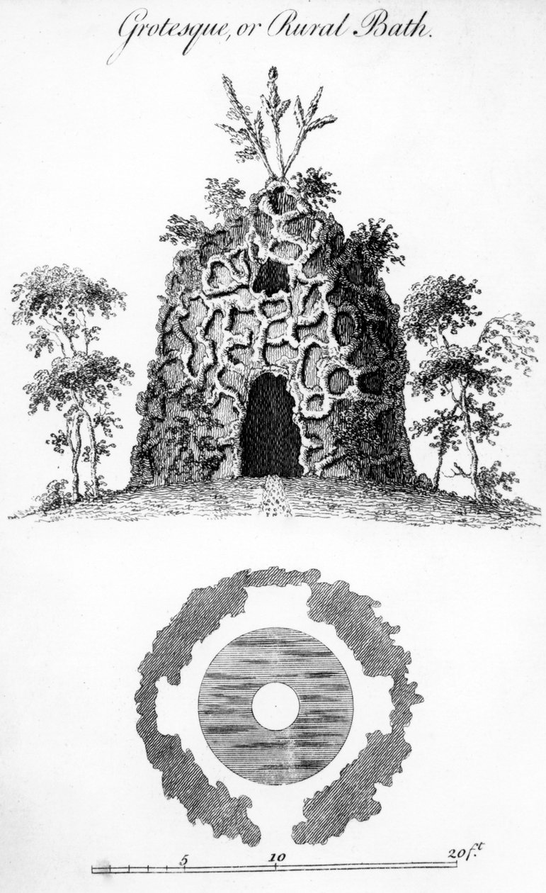 Groteszk vagy vidéki fürdő, William Wright, 1762 alkotó: Haynes King