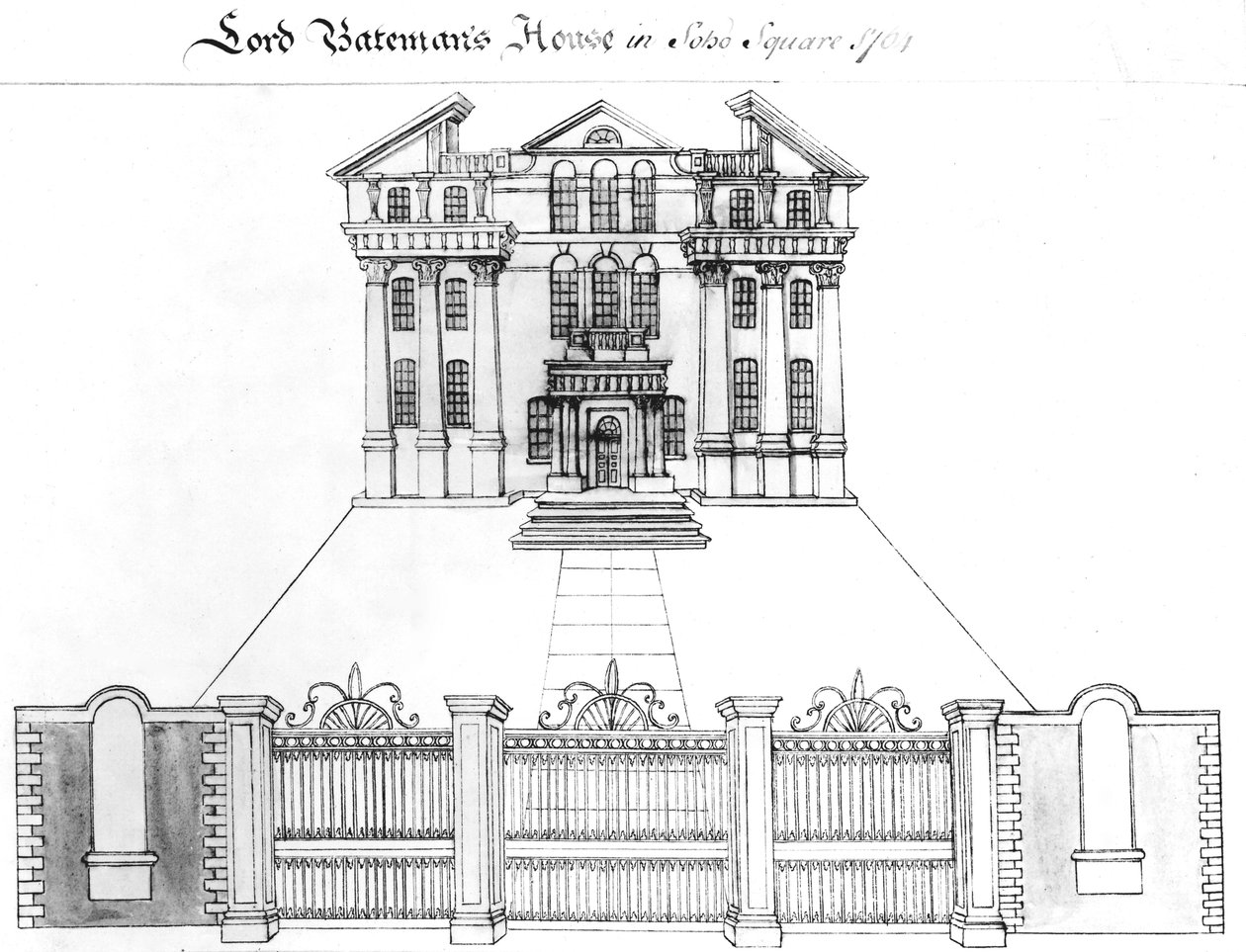 Lord Bateman háza a Soho téren, 1764 alkotó: Haynes King