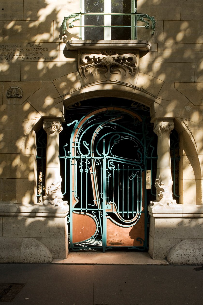 A Castel Beranger bejárata, 1897-98 alkotó: Hector Guimard