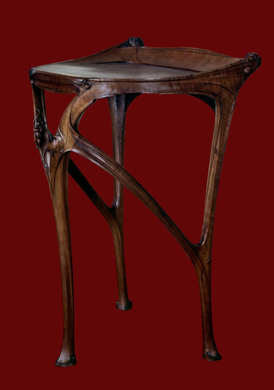 Szecesszió: Hector Guimard (1867-1942) által készített körtefa asztal 1904-1907 Párizs, Dekoratív Művészeti Múzeum alkotó: Hector Guimard