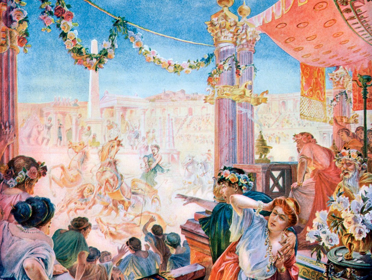 Néró cirkusza vagy Caligula cirkusza, Róma, 1901. alkotó: Heilbronn