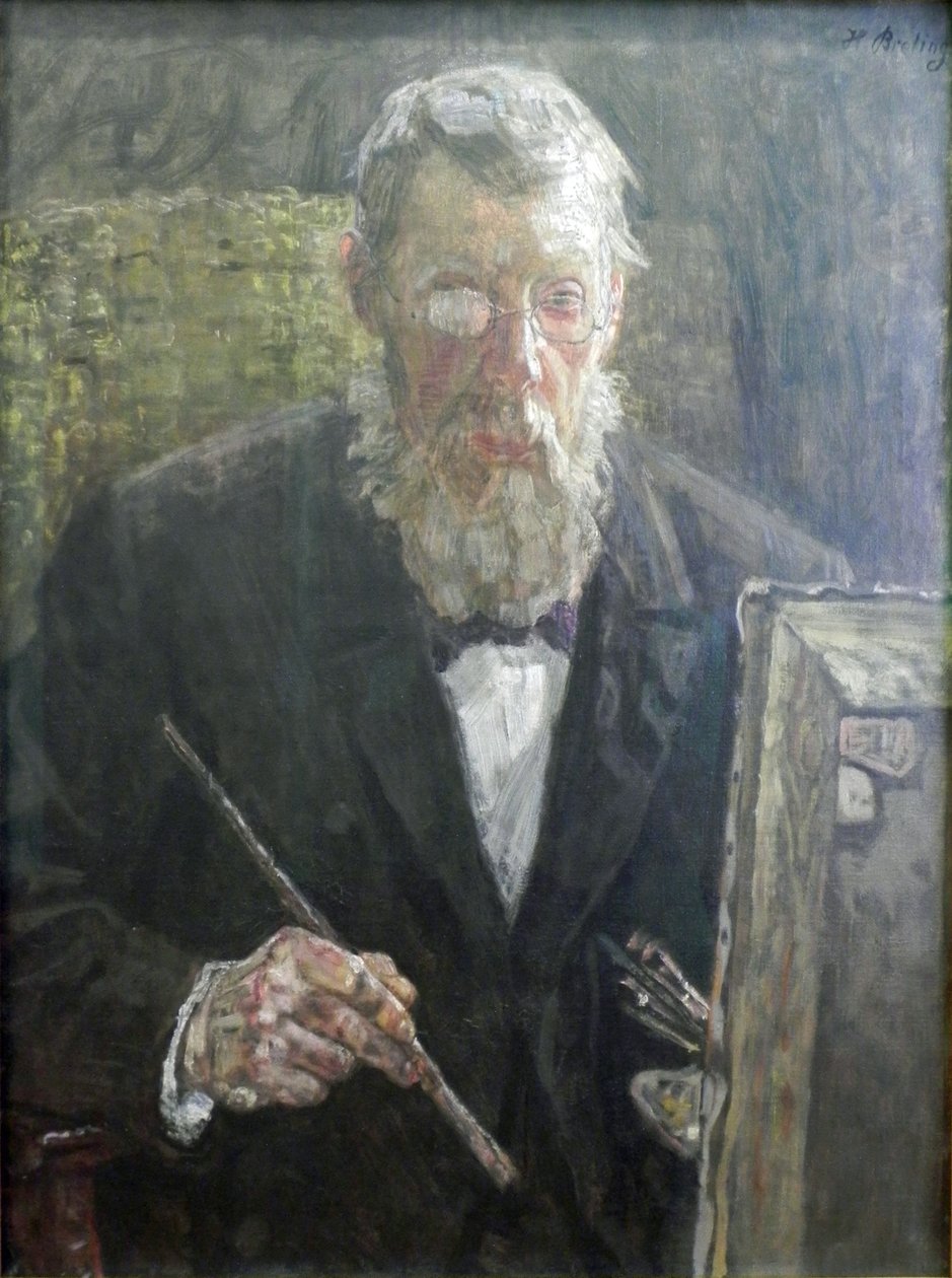 Önarckép a festőállvány előtt Önarckép alkotó: Heinrich Breling