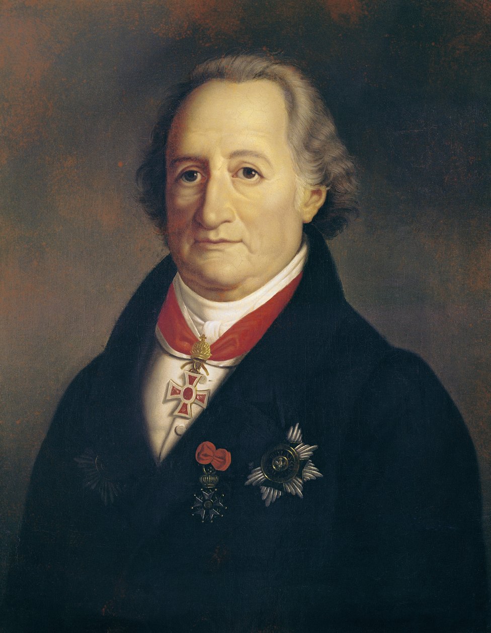 Johann Wolfgang von Goethe (1749-1832) portréja díszekkel alkotó: Heinrich Cristoph