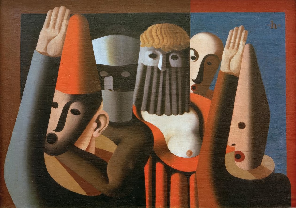 Maszkok alkotó: Heinrich Hoerle