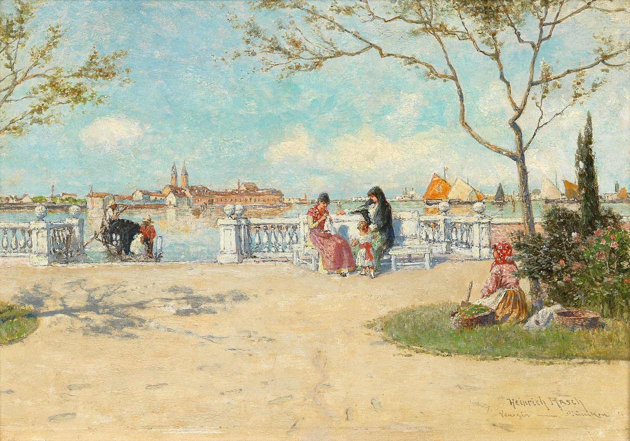Velencei jelenet alkotó: Heinrich Rasch