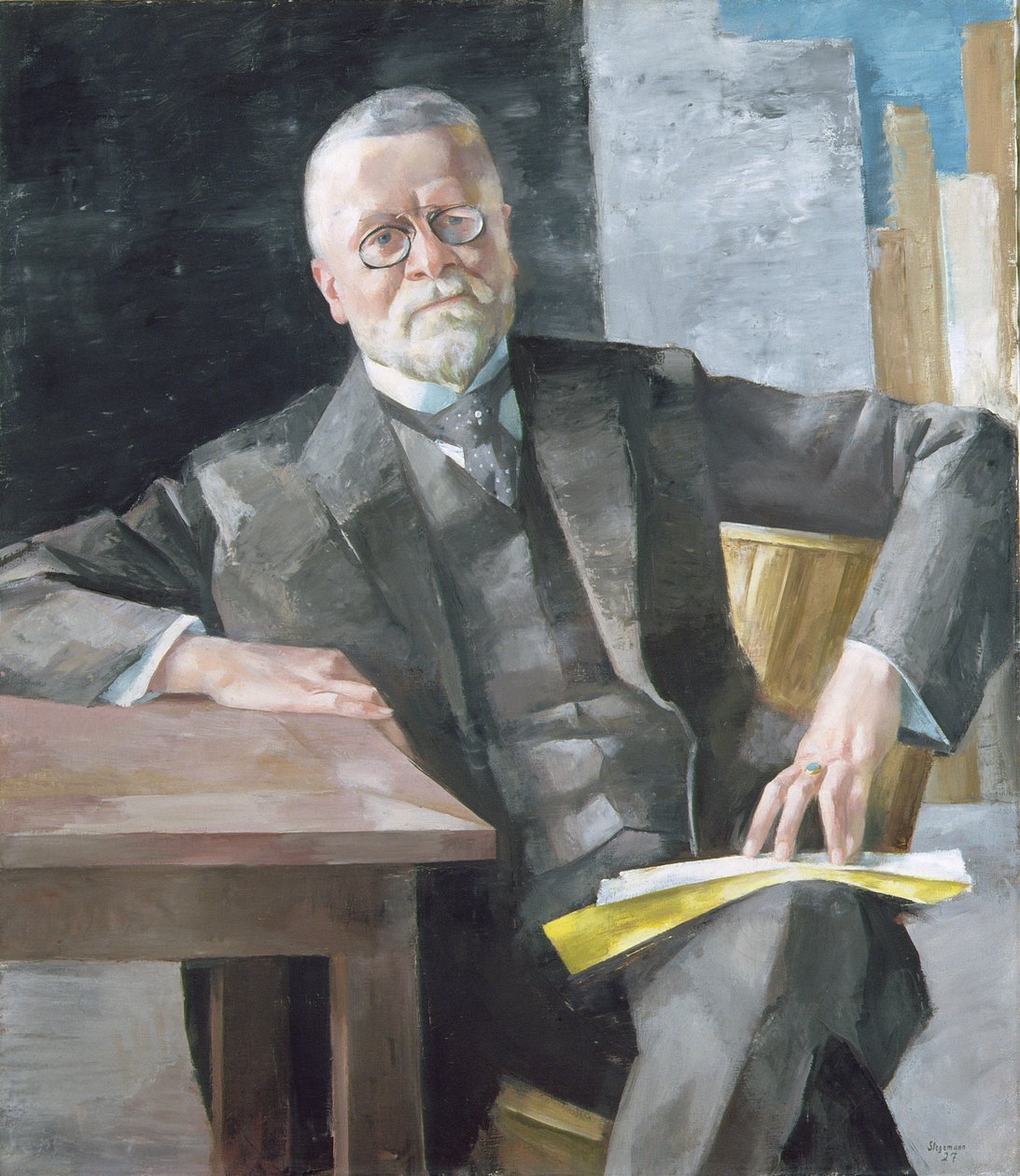 Dr. Fritz Schumacher professzor (1869-1947), 1927 alkotó: Heinrich Stegemann