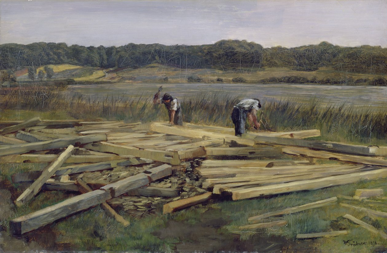 Építési telek Wesslingersee-ben, 1876 alkotó: Heinrich Wilhelm Truebner