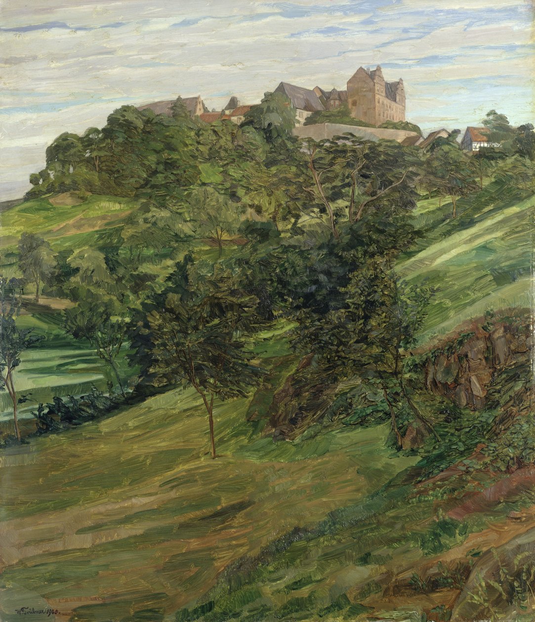 Lichtenberg kastély Odenwaldban, 1900 alkotó: Heinrich Wilhelm Truebner
