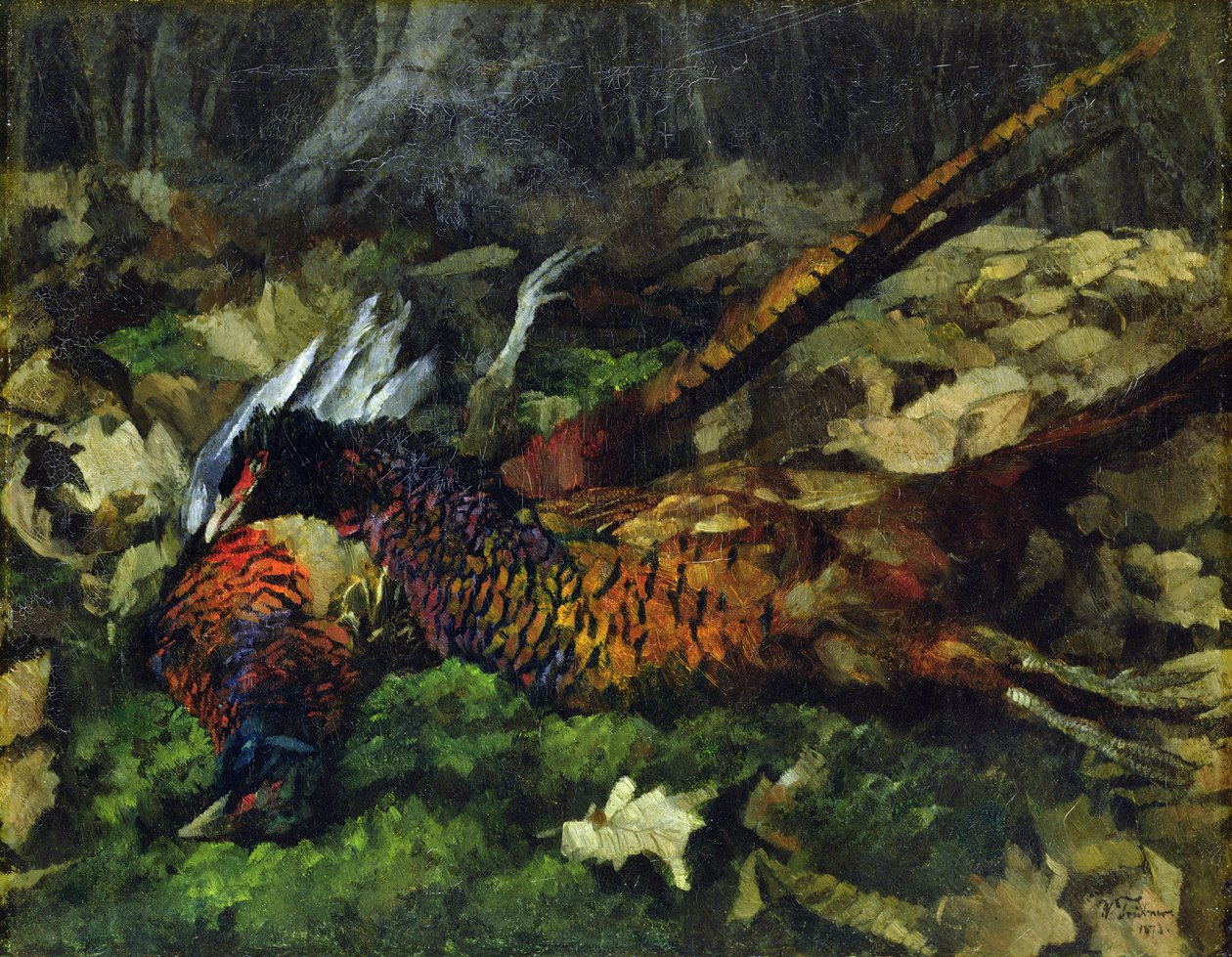 Fácánok, 1873 alkotó: Heinrich Wilhelm Truebner