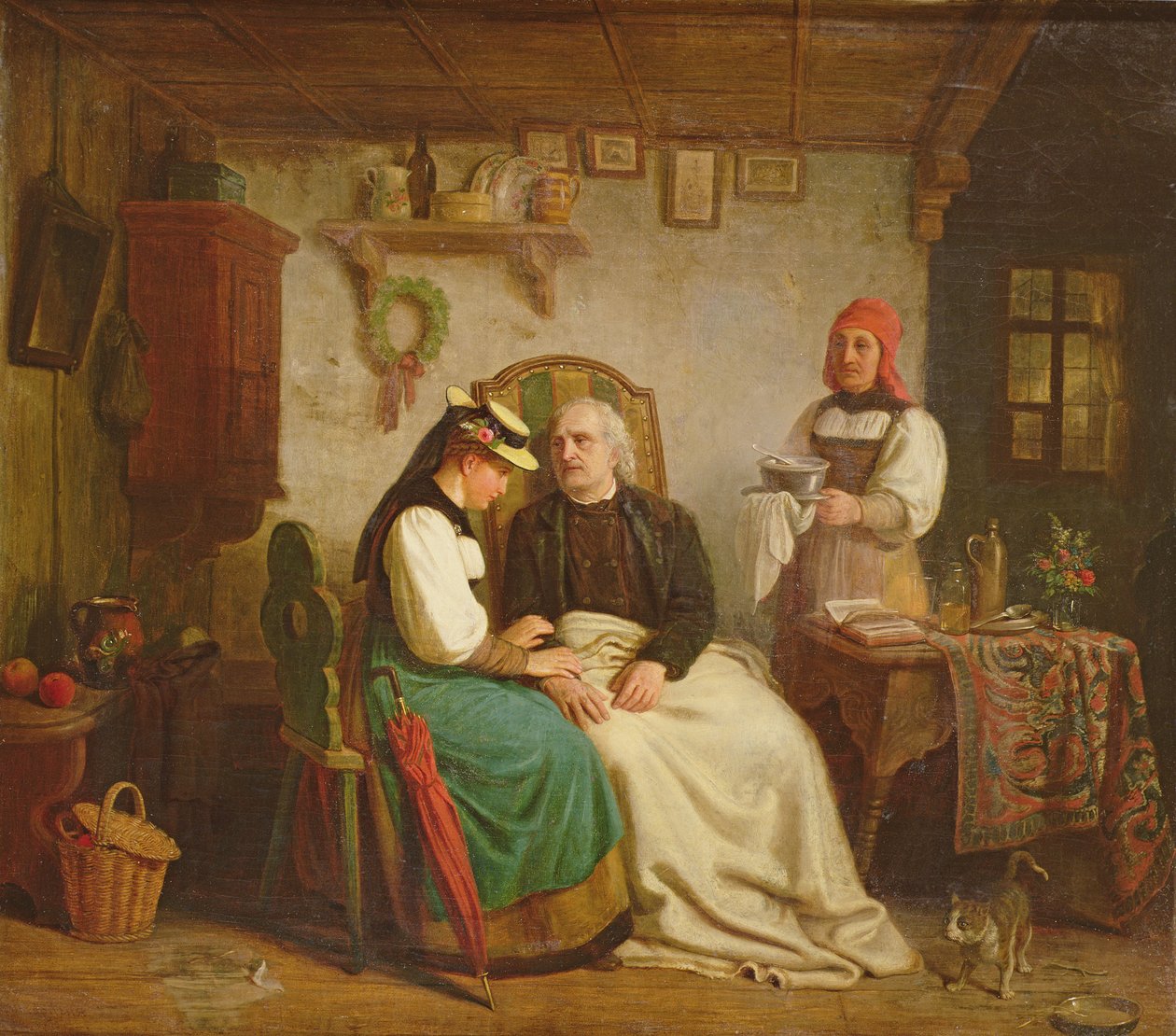 Az idős rokkant alkotó: Heinrich von Rustige