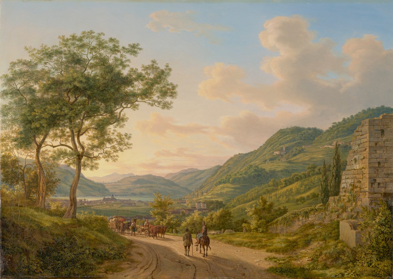 Egy terület a Lago di Como-ban alkotó: Heinrich Adam