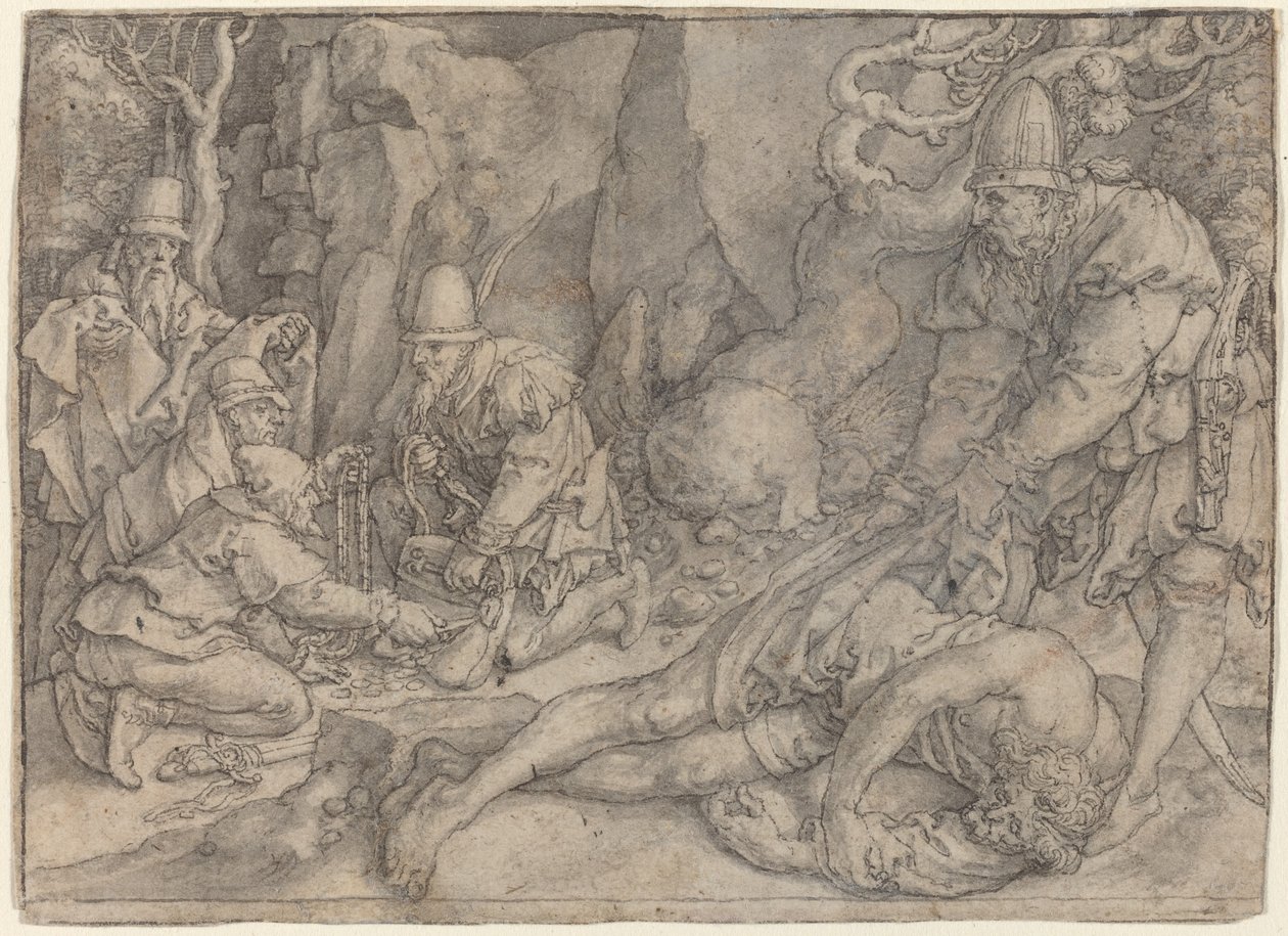 A tolvajok által eluralkodott ember c. 1554. alkotó: Heinrich Aldegrever