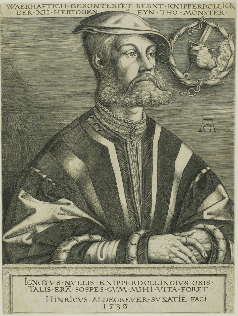 Bernard Knipperdolling alkotó: Heinrich Aldegrever