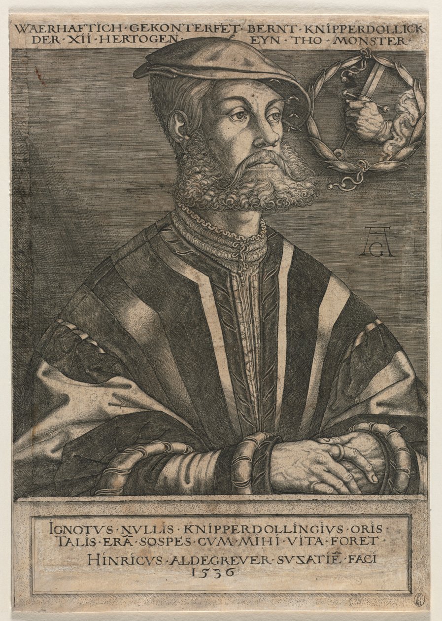 Bernt Knipperdolling alkotó: Heinrich Aldegrever