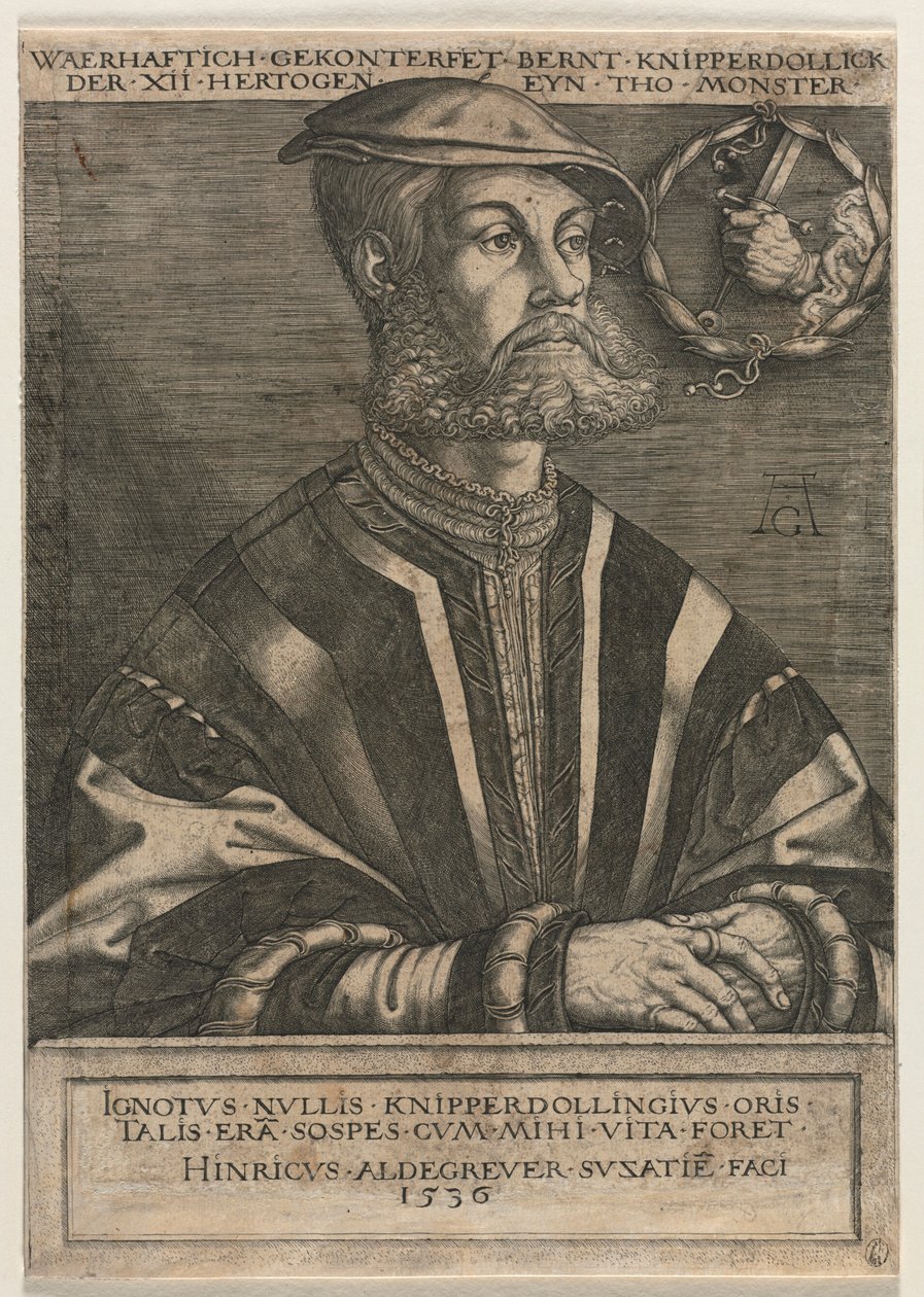 Bernt Knipperdolling, 1536. alkotó: Heinrich Aldegrever