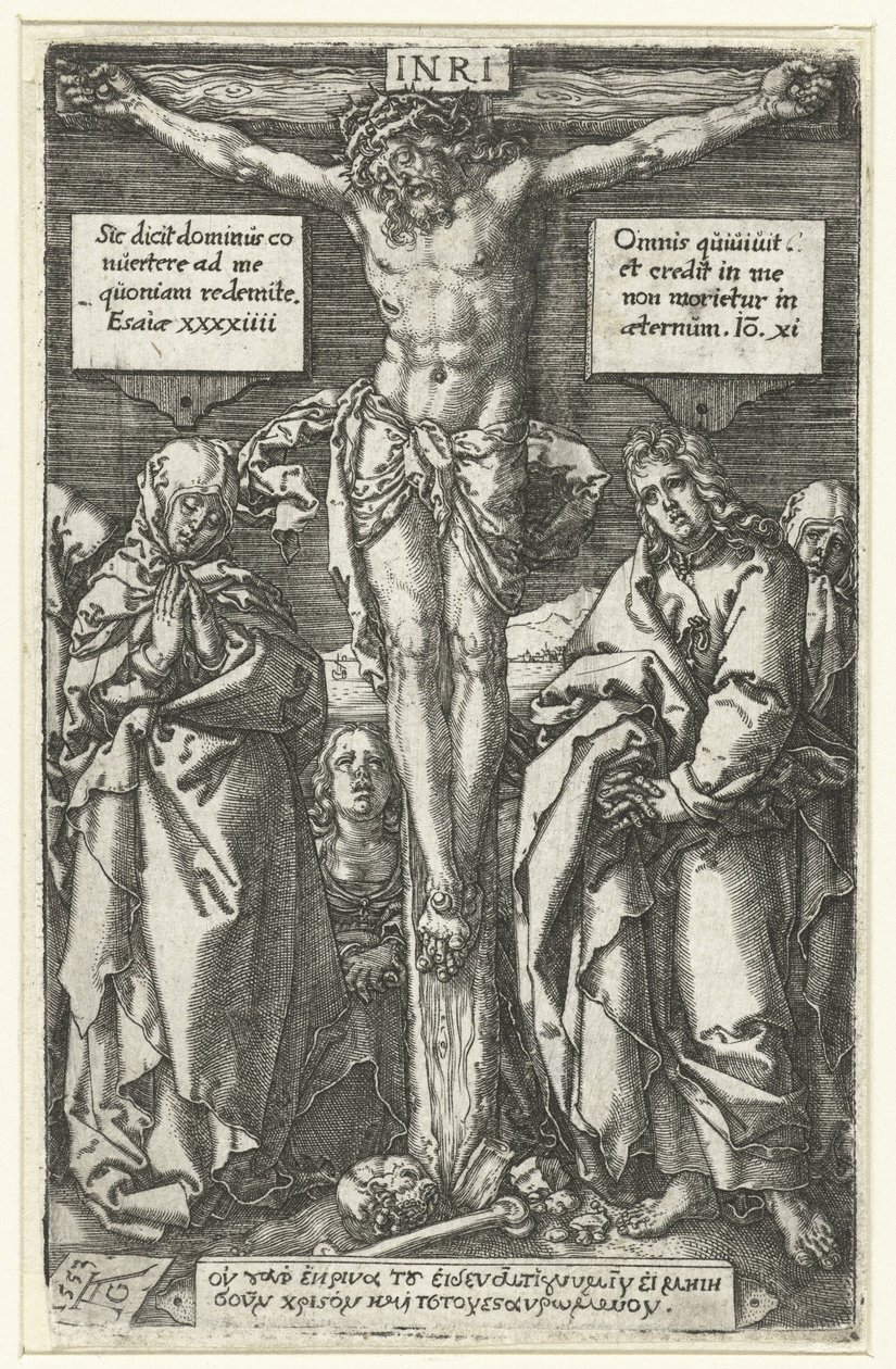 Krisztus a kereszten alkotó: Heinrich Aldegrever