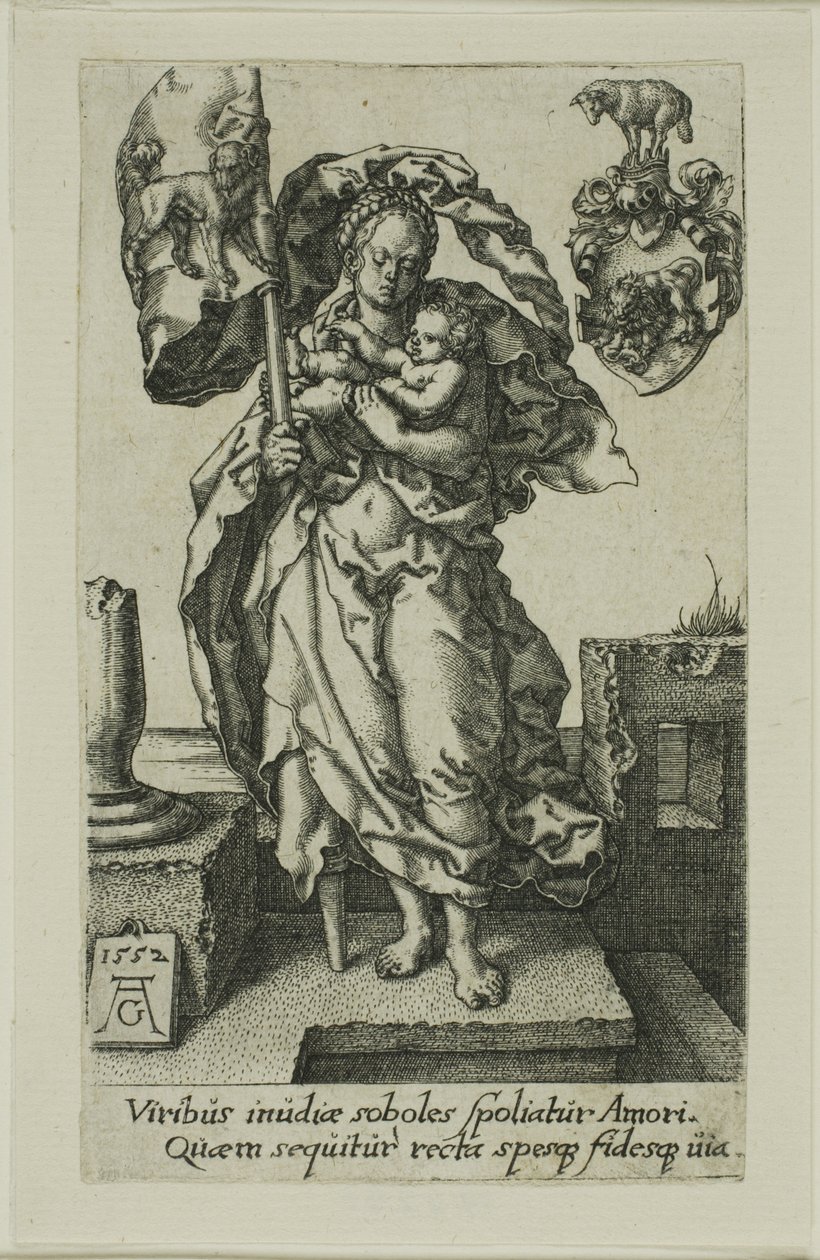 Együttérzés, az erényektől alkotó: Heinrich Aldegrever