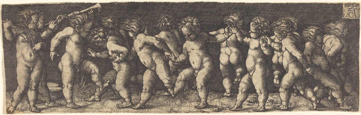Táncoló gyerekek alkotó: Heinrich Aldegrever