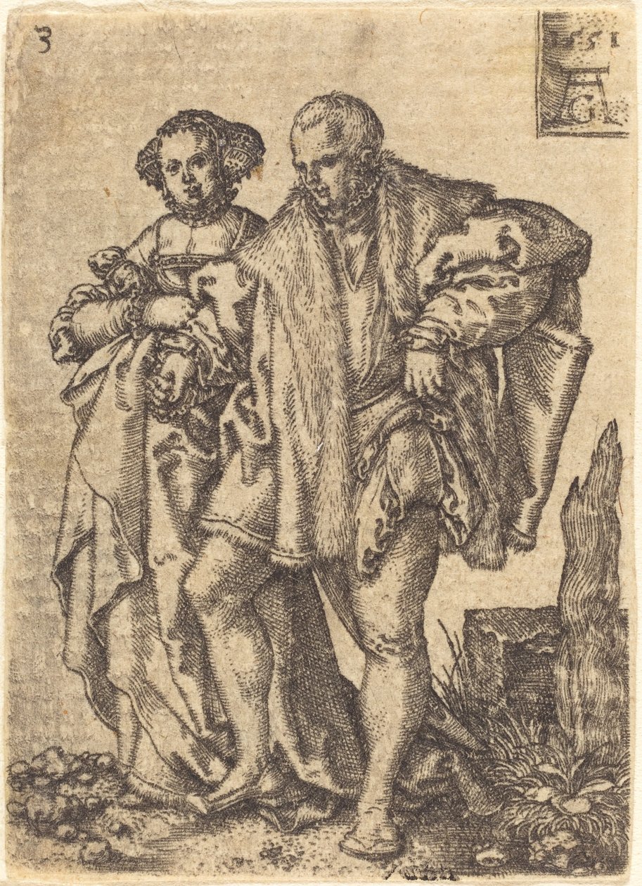 Táncoló pár alkotó: Heinrich Aldegrever