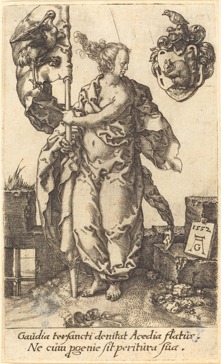 Szorgalom, 1552. alkotó: Heinrich Aldegrever