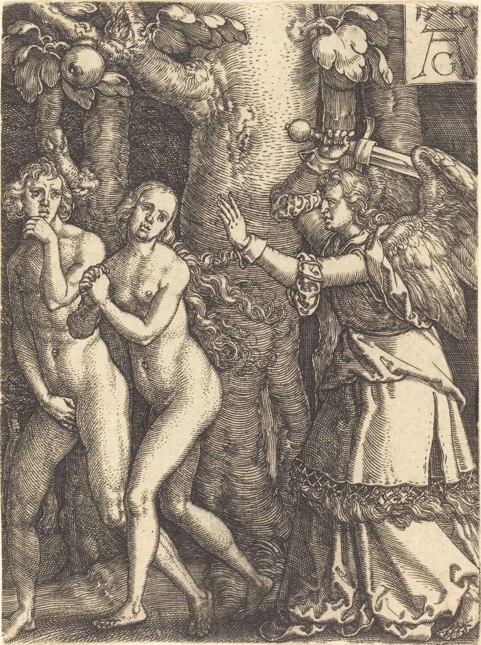 Kiűzetés a Paradicsomból alkotó: Heinrich Aldegrever
