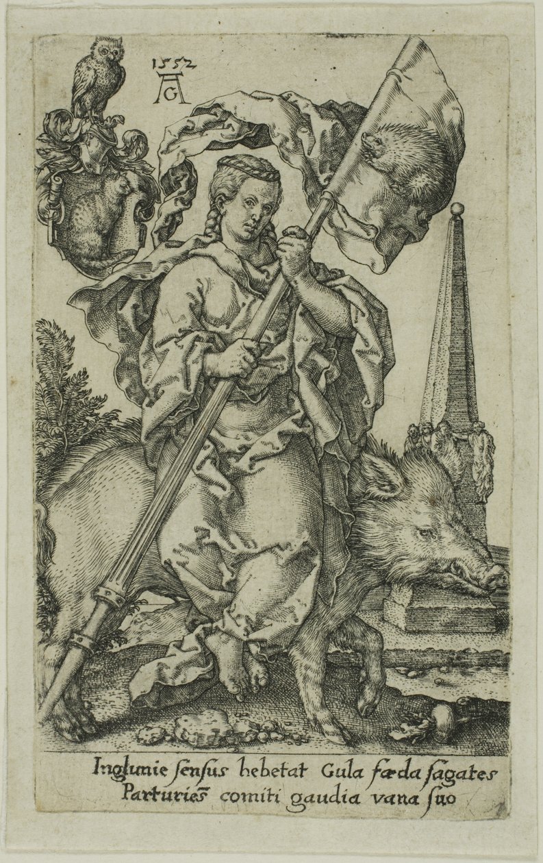Falánkság, a Vices-től alkotó: Heinrich Aldegrever