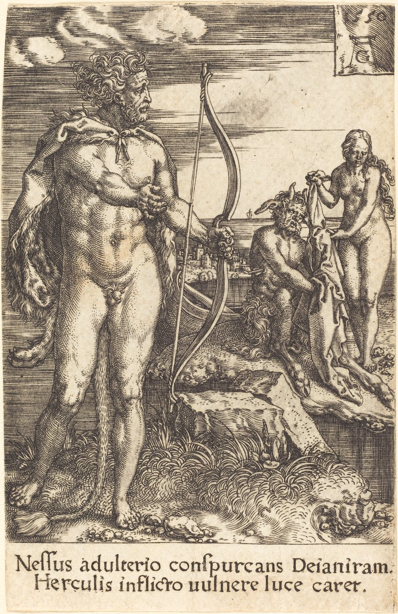 Herkules megöli Nessust alkotó: Heinrich Aldegrever