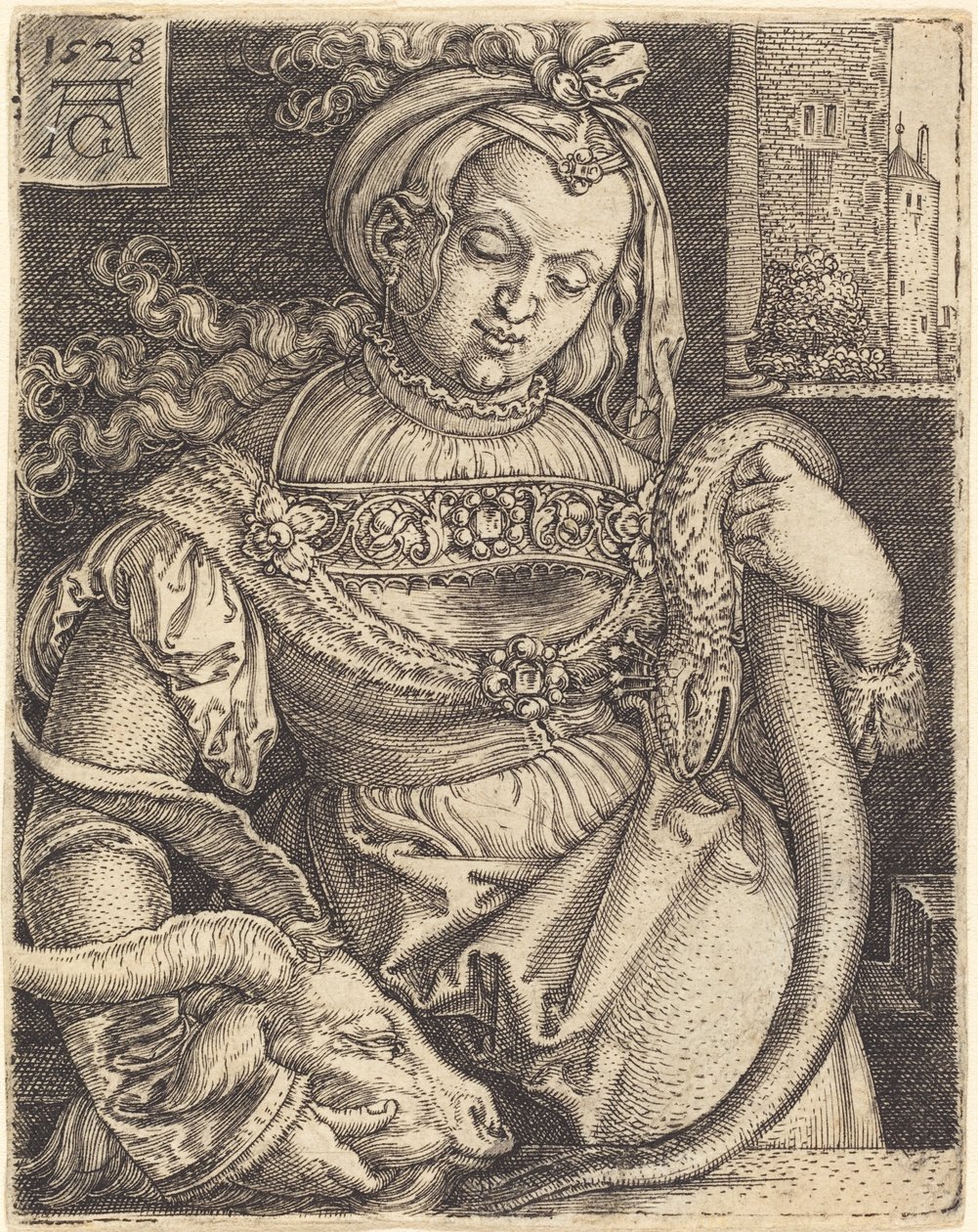 Féktelenség, 1528. alkotó: Heinrich Aldegrever