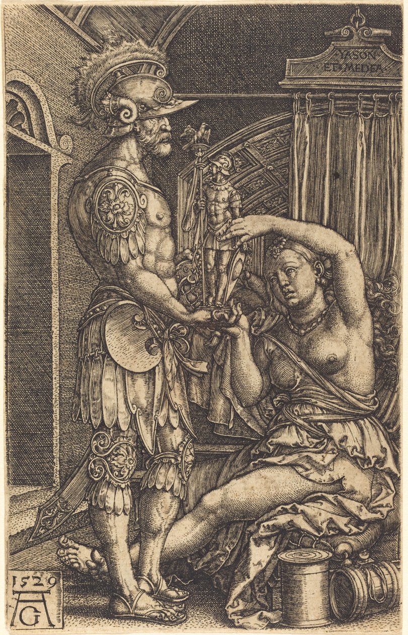 Jason és Médea alkotó: Heinrich Aldegrever