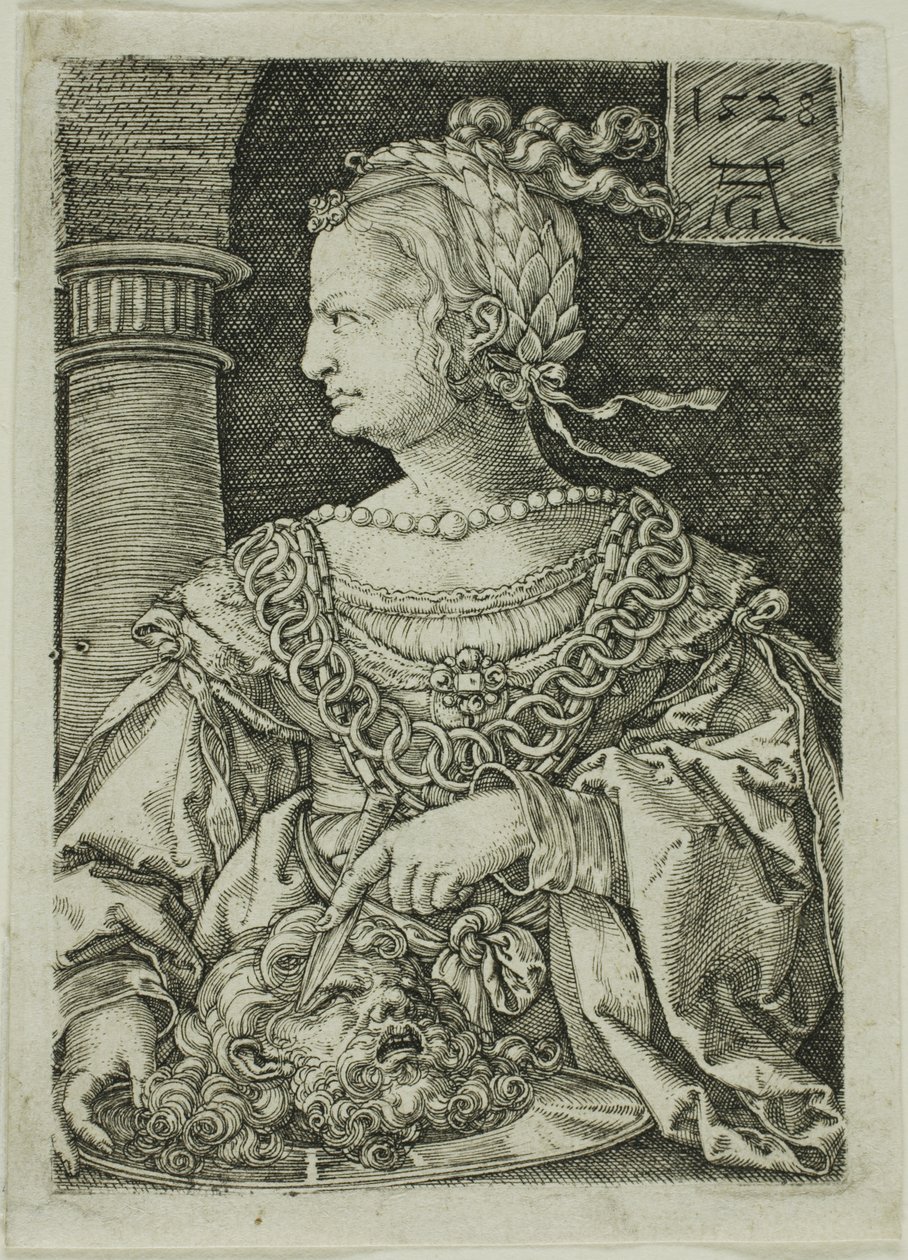 Judit a Holofernész fejével alkotó: Heinrich Aldegrever