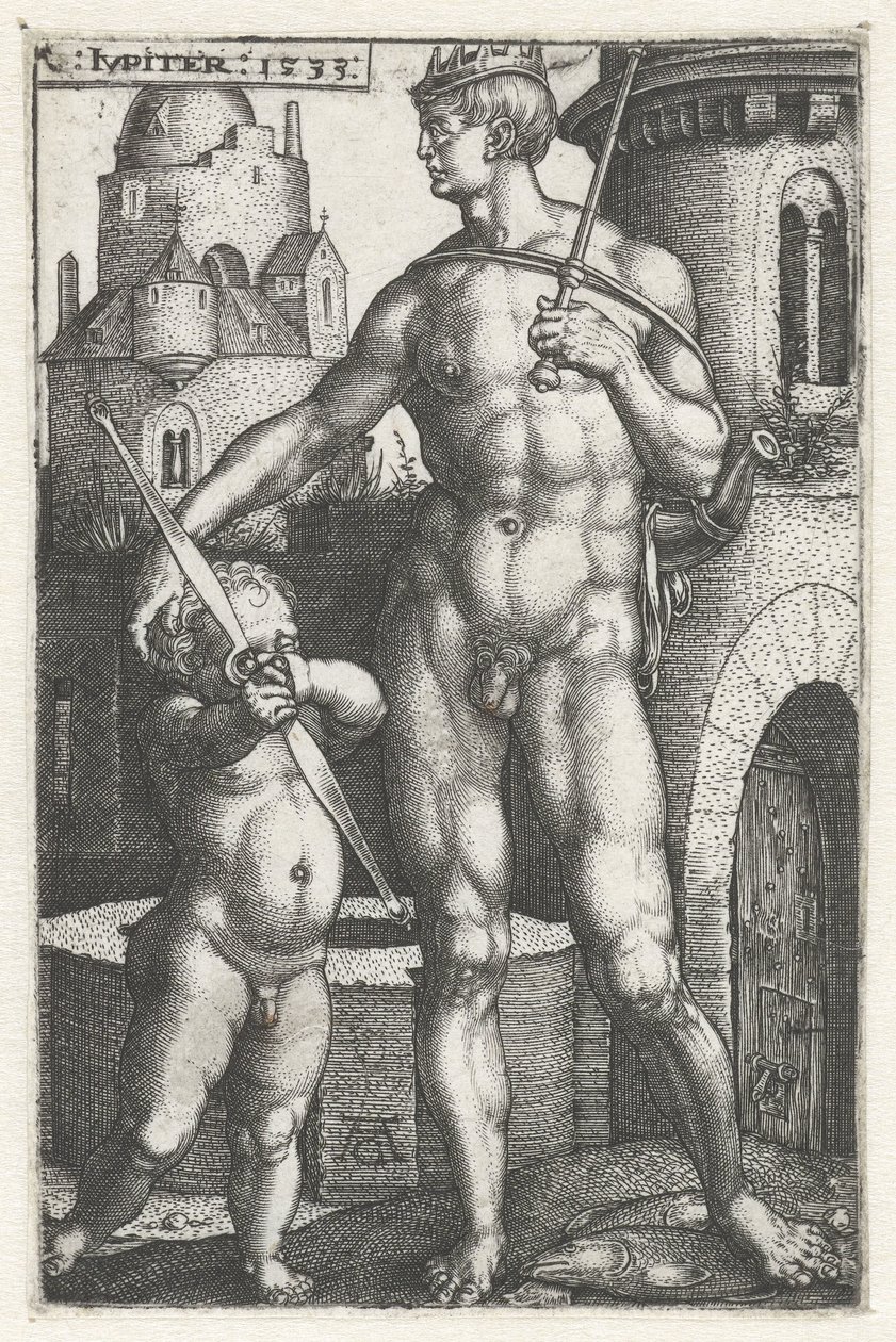 Jupiter (cím az objektumon) A hét bolygó (sorozat címe) alkotó: Heinrich Aldegrever