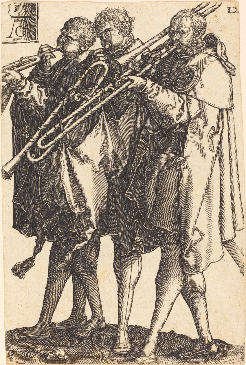 Nagy esküvői táncosok, 1538. alkotó: Heinrich Aldegrever
