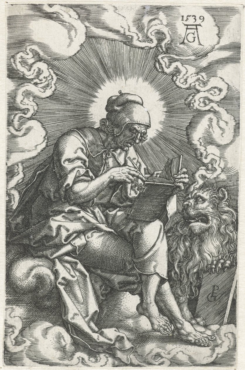 Marcus Négy evangélista (sorozat címe) alkotó: Heinrich Aldegrever