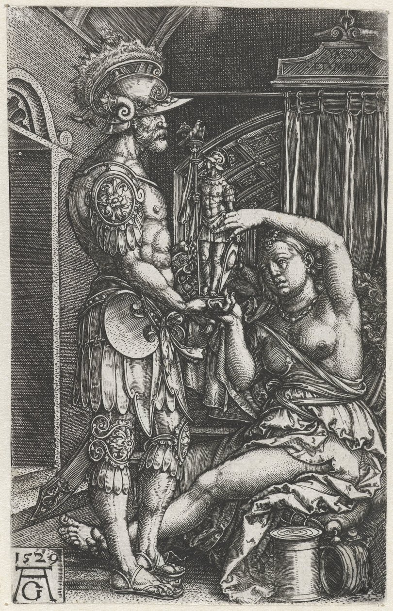 Medea képet ad Jasonnak alkotó: Heinrich Aldegrever