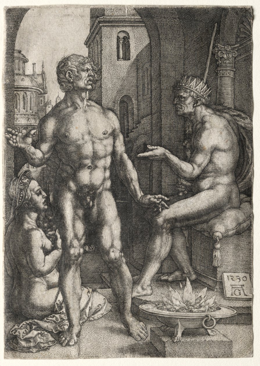 Mucius Saevola, 1530 alkotó: Heinrich Aldegrever