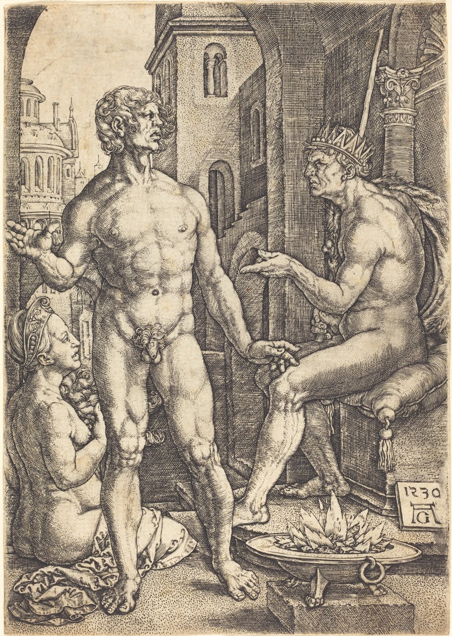 Mucius Scaevola alkotó: Heinrich Aldegrever