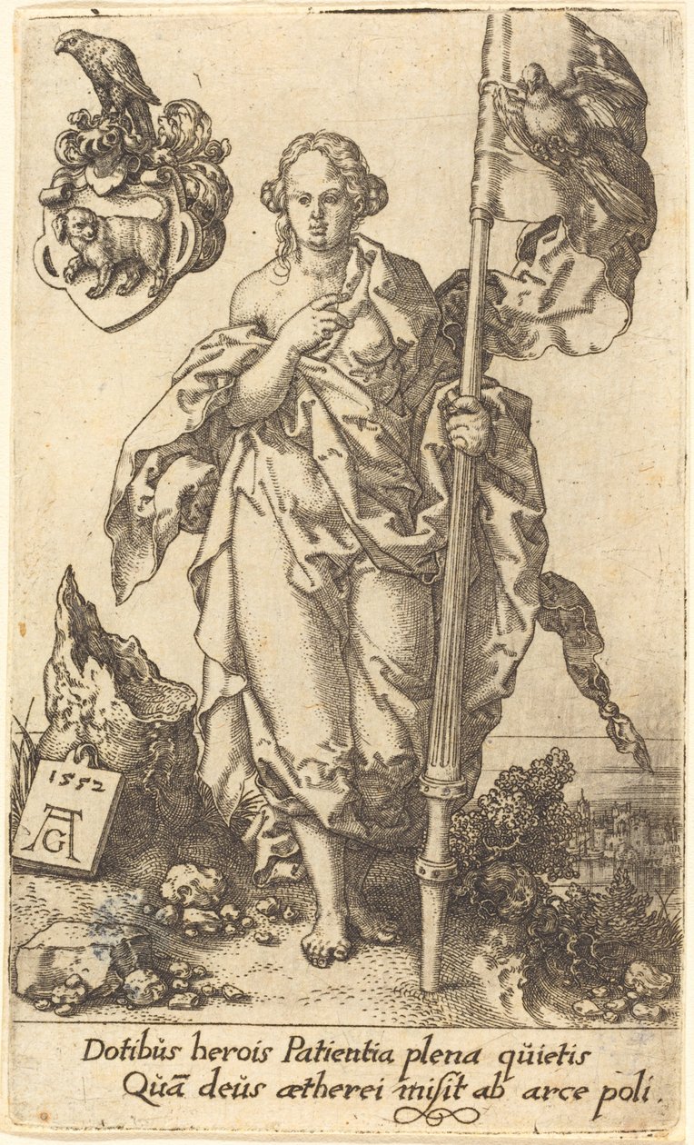 Türelem, 1552. alkotó: Heinrich Aldegrever