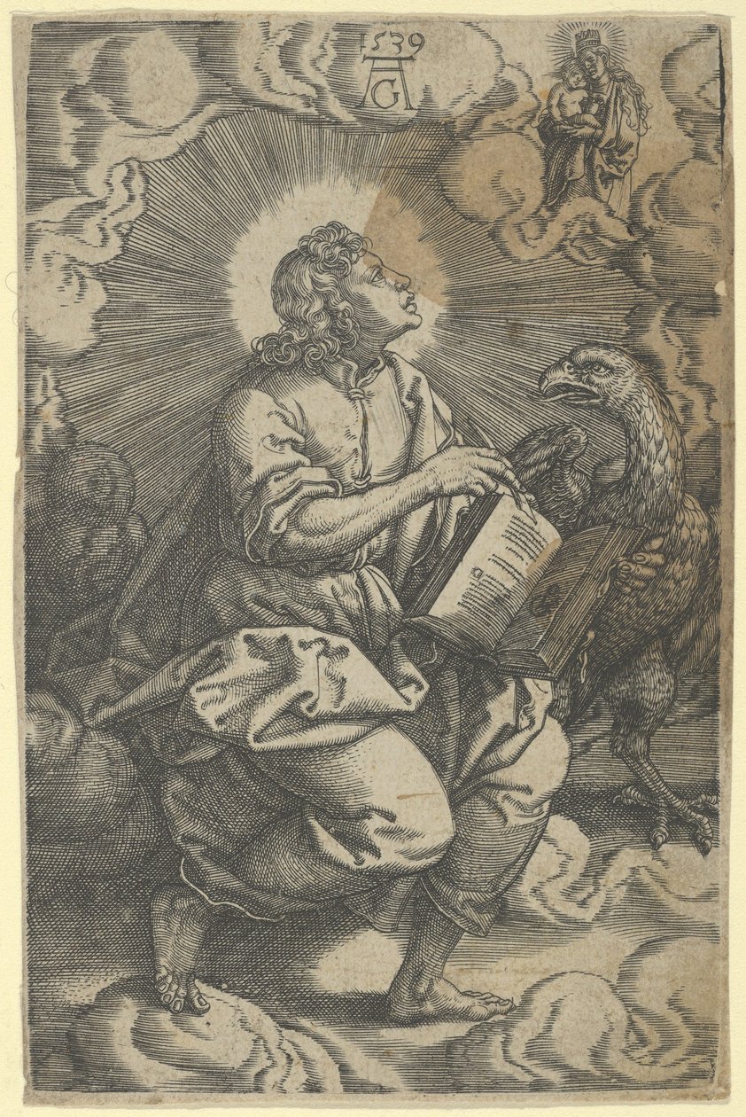 Szent János, A négy evangélistából, 1539. alkotó: Heinrich Aldegrever