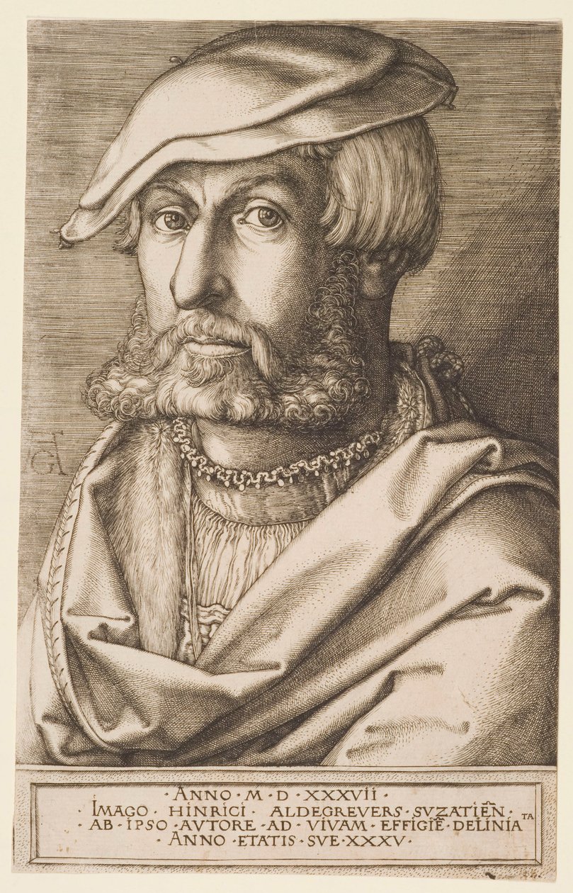 Önarckép alkotó: Heinrich Aldegrever