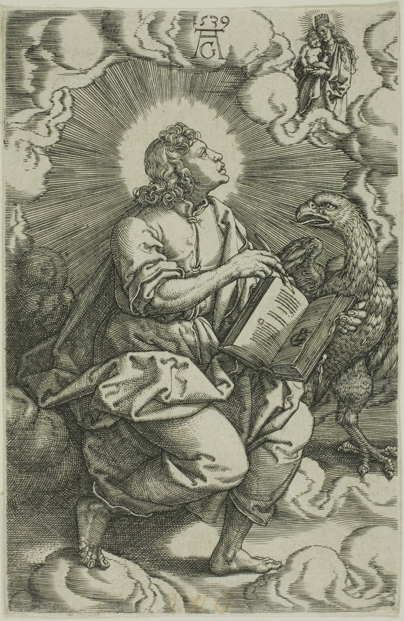 Szent János, A négy evangélistából alkotó: Heinrich Aldegrever