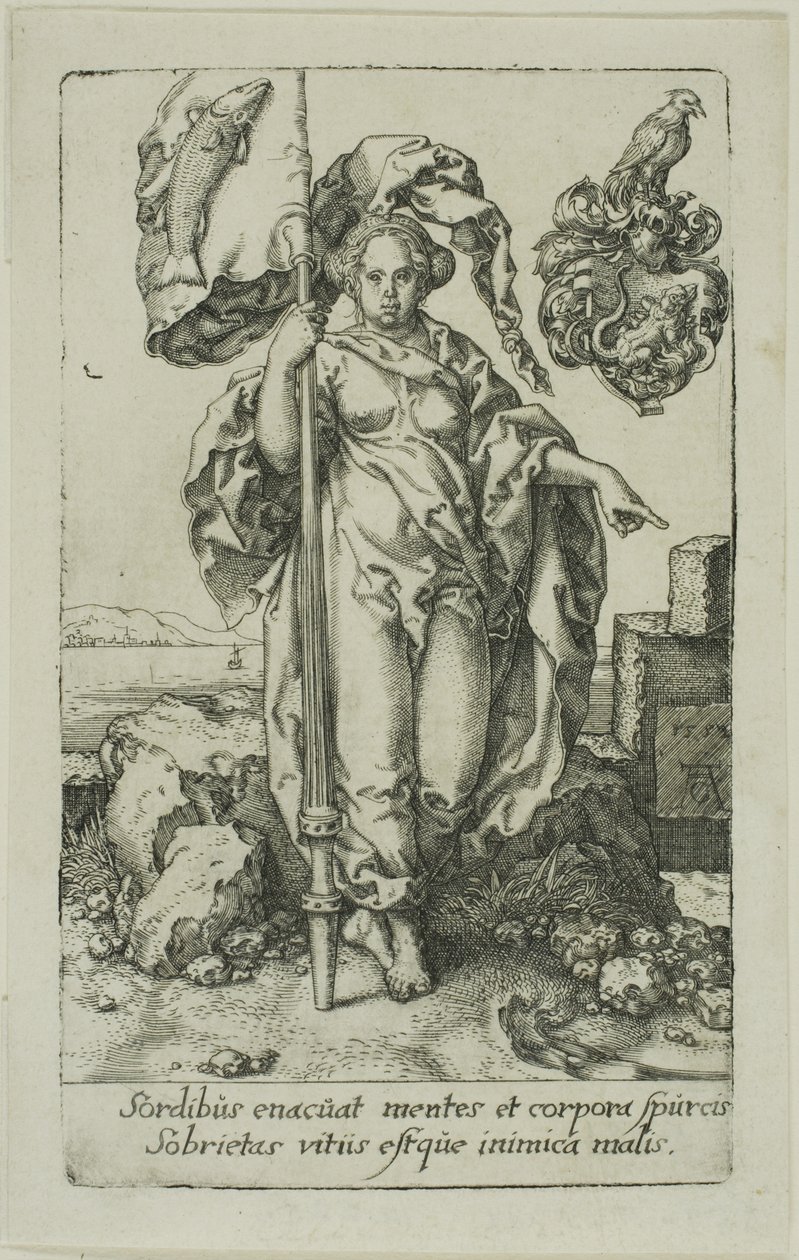 Mértékletesség, az erényektől alkotó: Heinrich Aldegrever