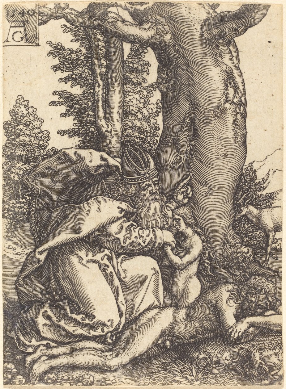 Éva teremtése alkotó: Heinrich Aldegrever